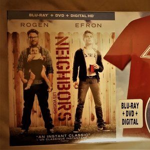 Neighbors collector box set, blue ray, DVD, digital HD + limited edition T- shrt